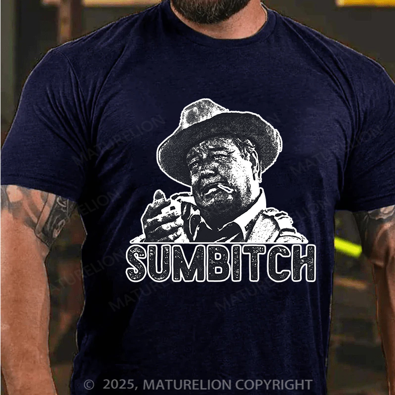 Maturelion Men's T-Shirt Sumbitch Cotton T-Shirt
