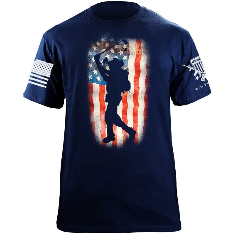 Maturelion Men's T-shirt Operator Flag Cotton T-shirt