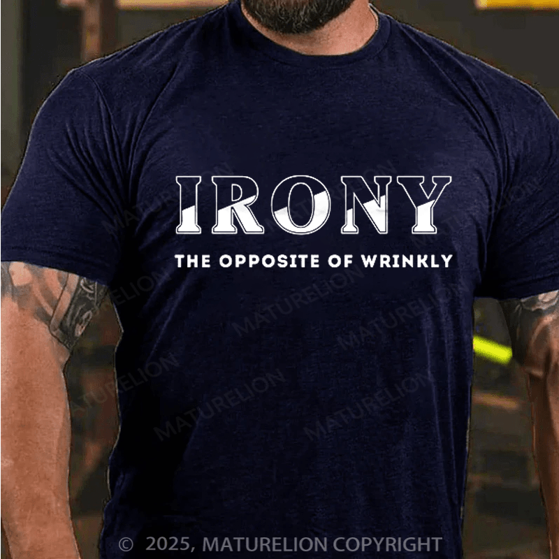 Maturelion Men's T-shirt Funny Puns Cotton T-shirt
