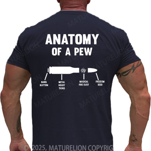 Maturelion Men's T-shirt Anatomy Of A Pew Cotton T-shirt
