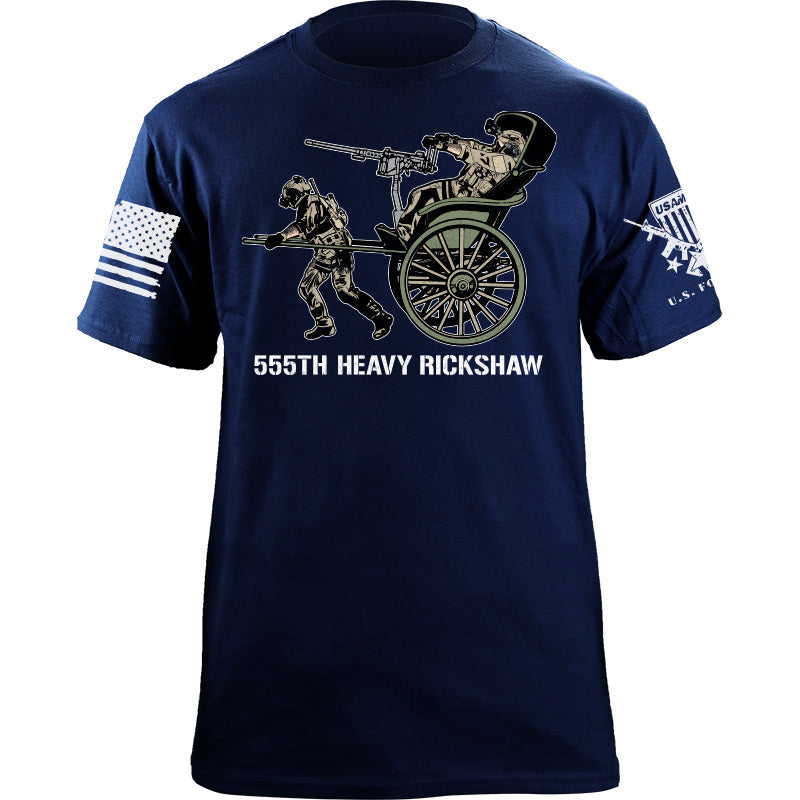 Maturelion Men's T-shirt Tactical Rickshaw Cotton T-shirt