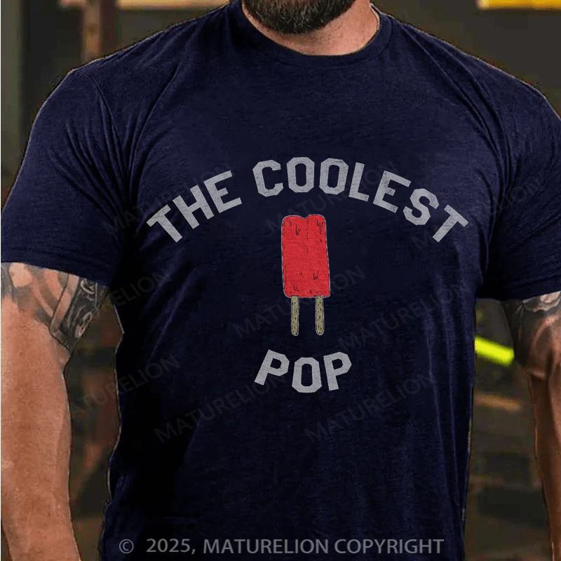 Maturelion Men's T-shirt The Coolest Pop Father's Day T-shirt