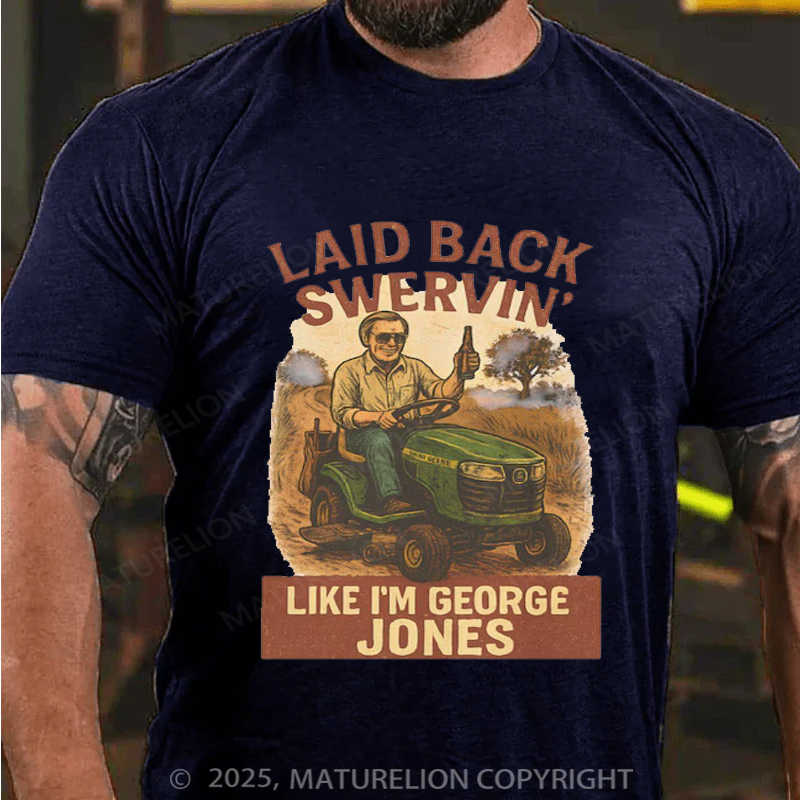 Maturelion Men's T-shirt Country Music Dirt Road Anthem Cotton T-shirt