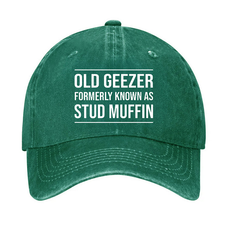 Funny Old Geezer Formerly Known As Stud Muffin Cap (Free Customization)