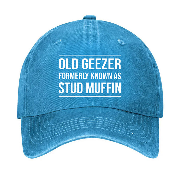 Funny Old Geezer Formerly Known As Stud Muffin Cap (Free Customization)