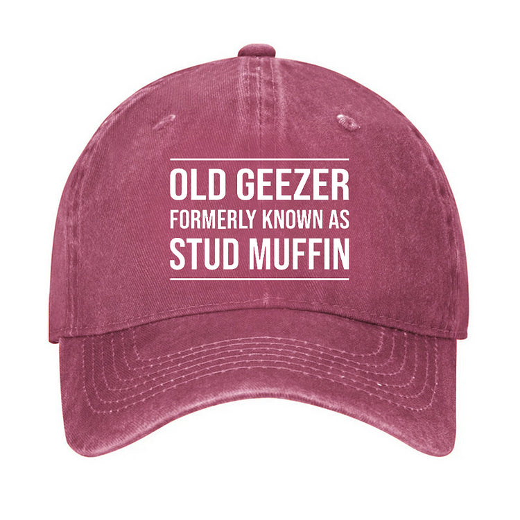 Funny Old Geezer Formerly Known As Stud Muffin Cap (Free Customization)