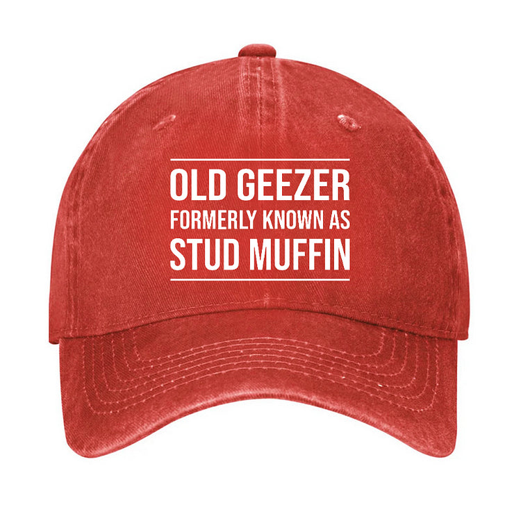 Funny Old Geezer Formerly Known As Stud Muffin Cap (Free Customization)