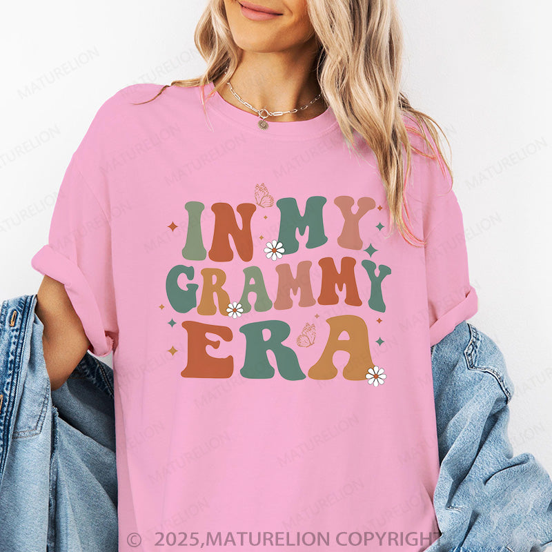 Maturelion Women's T-shirt In My Grammy Era Cotton T-shirt