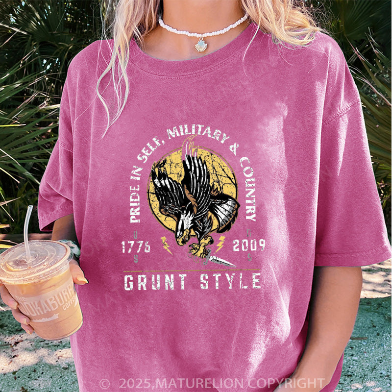 Maturelion Women's T-shirt War Eagle Oversized DTG Washed T-shirt