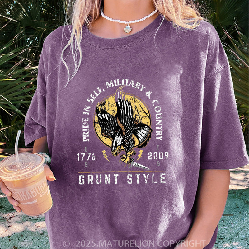 Maturelion Women's T-shirt War Eagle Oversized DTG Washed T-shirt
