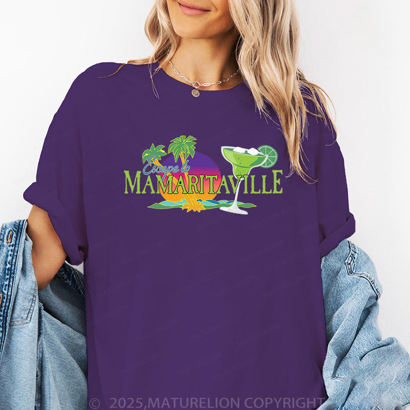 Maturelion Women's T-shirt Mamaritaville Cotton T-shirt