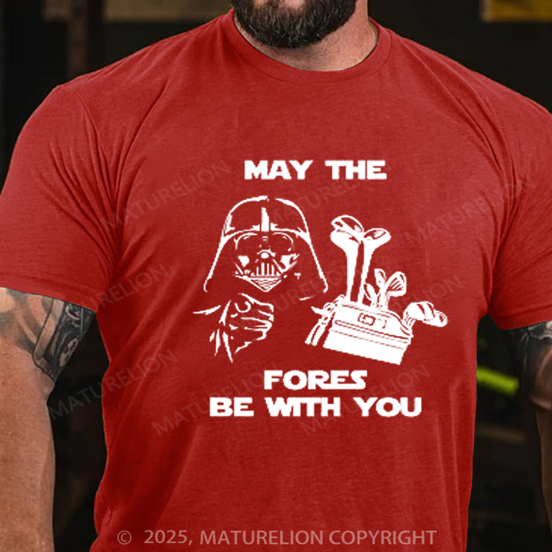 Maturelion Men's T-Shirt Darth Vader Golf Cotton T-shirt