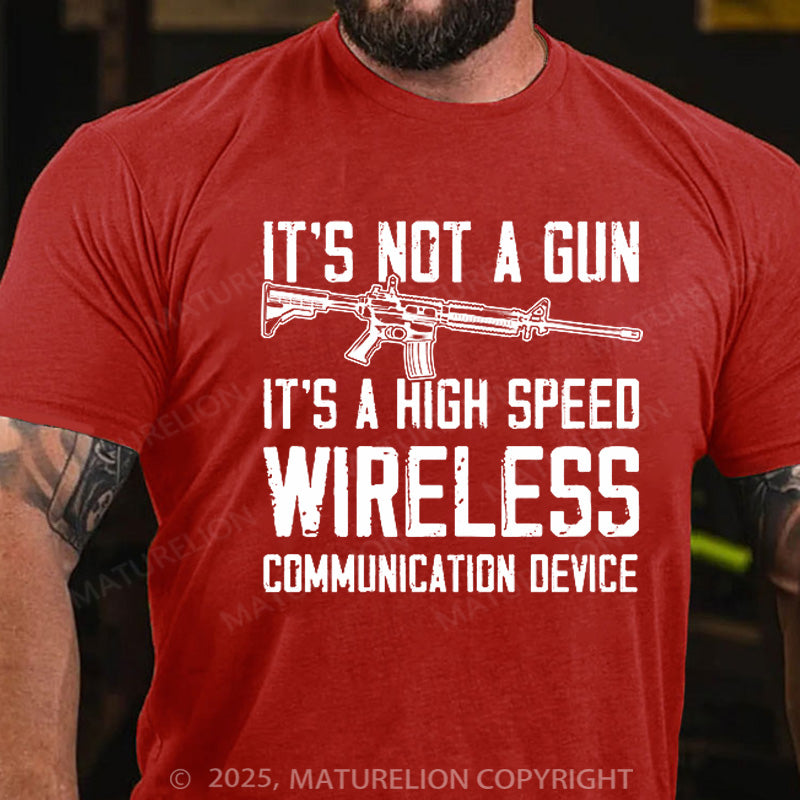 Maturelion Men's T-shirt It's Not A Gun Cotton T-shirt