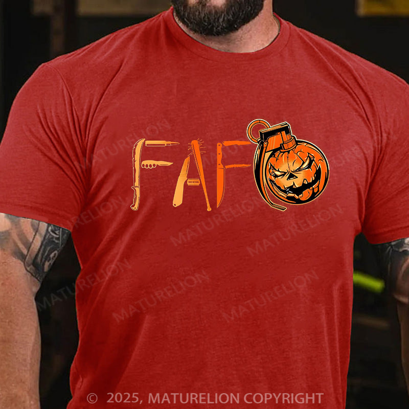 Maturelion Men's T-shirt Found Out Cotton T-shirt