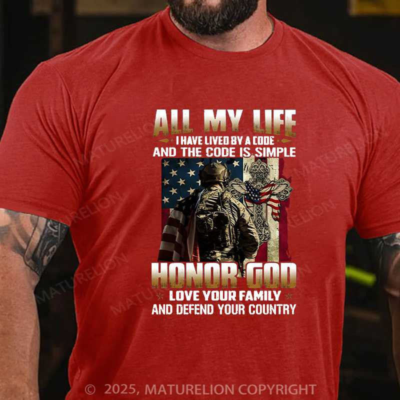 Maturelion Men's T-shirt U.S Veteran T-Shirt ! Order Here Cotton T-shirt