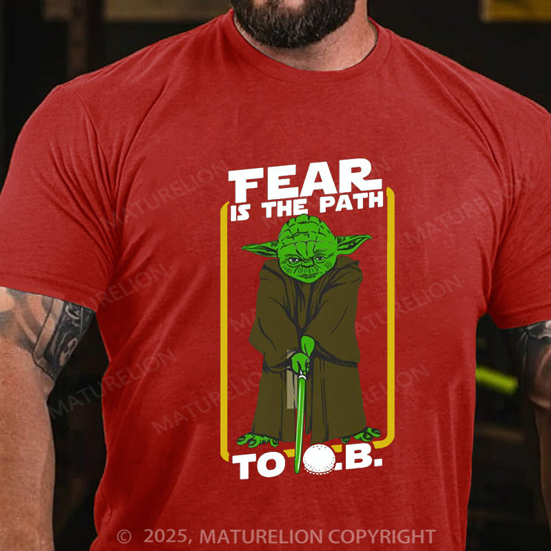 Maturelion Men's T-shirt TEAR IS THE PATH Cotton T-shirt