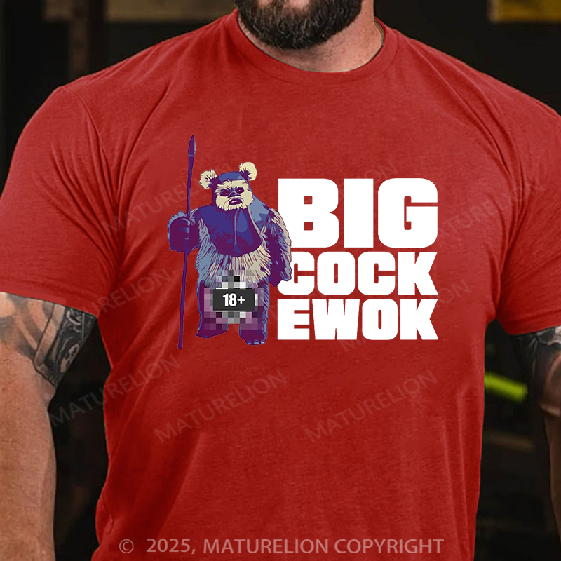 Maturelion Men's T-shirt Well Endowed Ewok Classic Cotton T-shirt