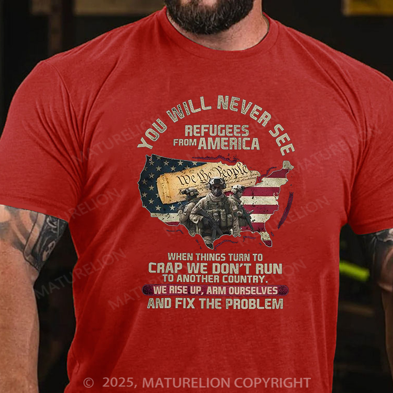 Maturelion Men's T-shirt Unisex Standard Cotton T-shirt