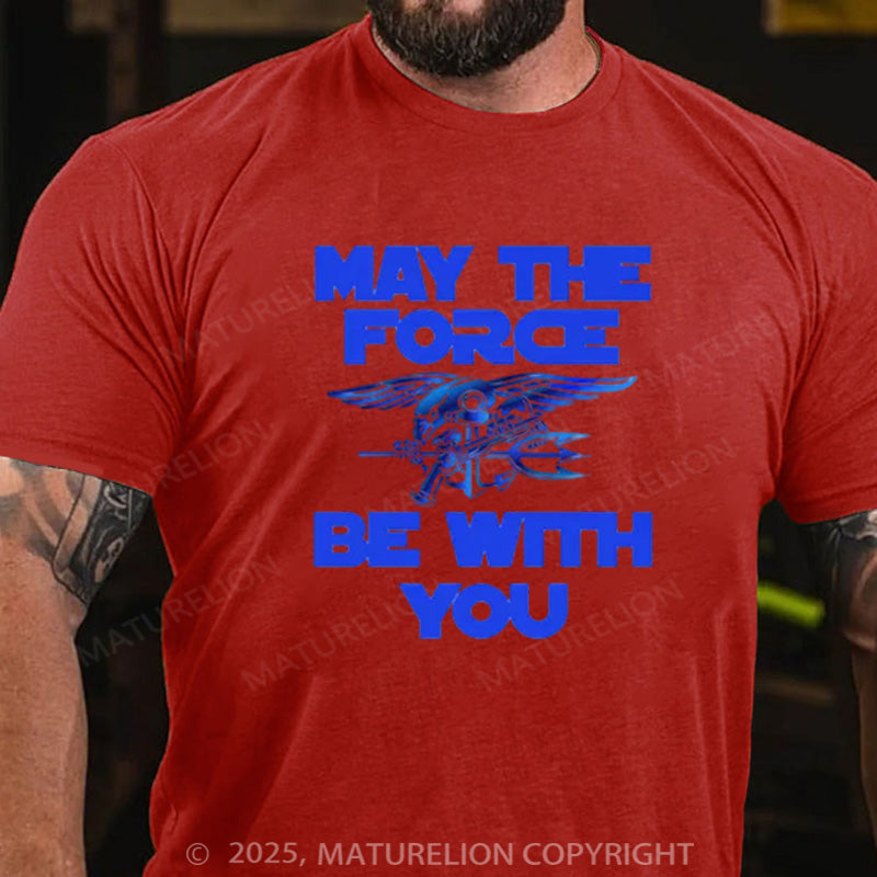 Maturelion Men's T-shirt MAY THE FORCE BE WITH YOU Cotton T-shirt