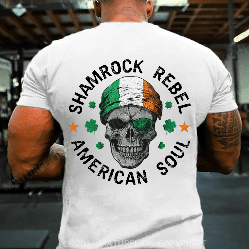 Maturelion St Patrick's T-shirt Shamrock Rebel T-shirt
