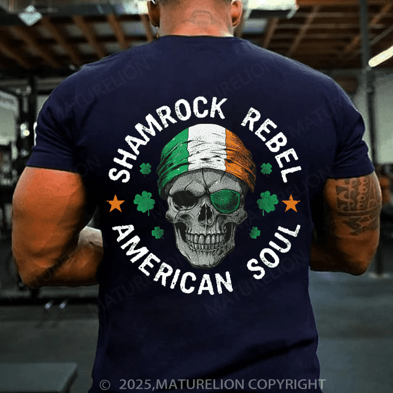 Maturelion St Patrick's T-shirt Shamrock Rebel T-shirt