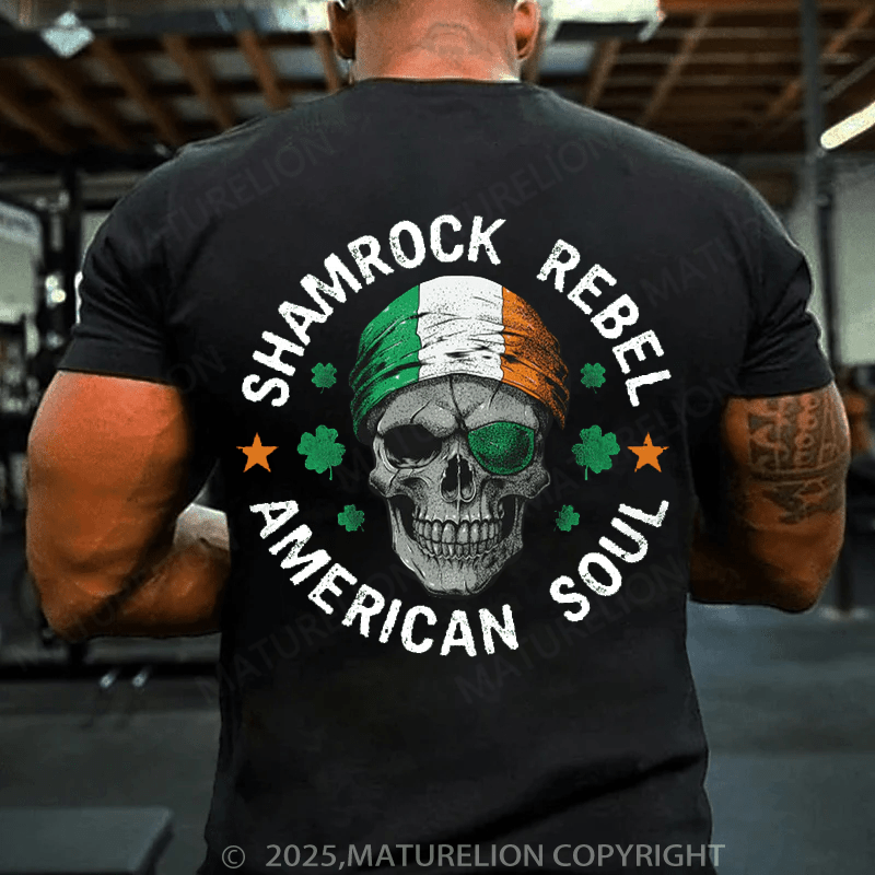 Maturelion St Patrick's T-shirt Shamrock Rebel T-shirt