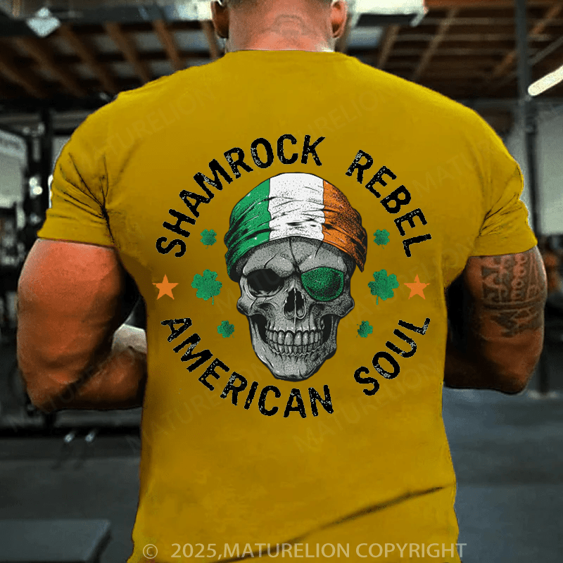Maturelion St Patrick's T-shirt Shamrock Rebel T-shirt