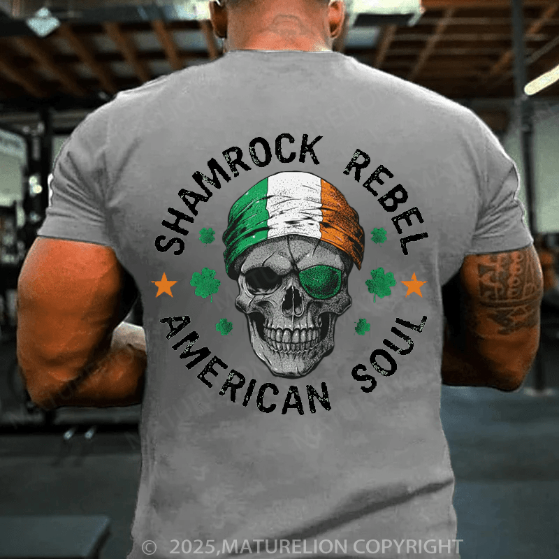 Maturelion St Patrick's T-shirt Shamrock Rebel T-shirt
