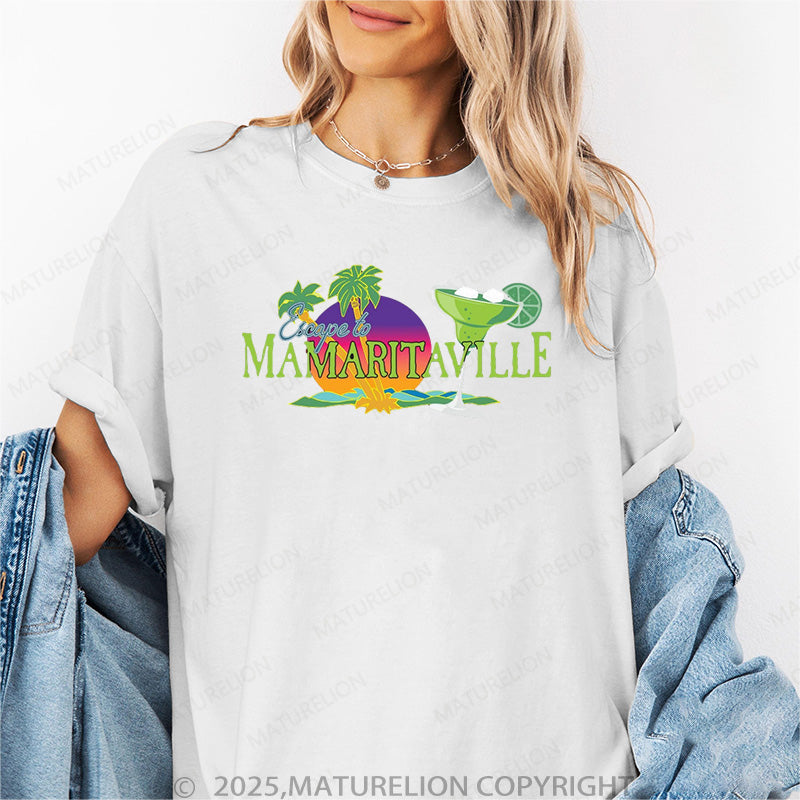 Maturelion Women's T-shirt Mamaritaville Cotton T-shirt