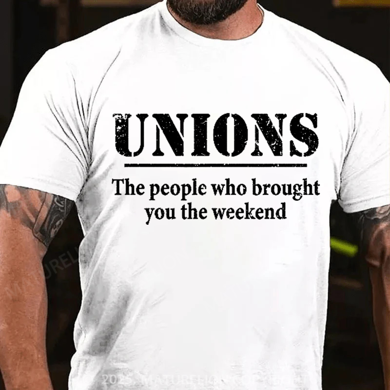 Maturelion Men's T-shirt Thank A Union 4th Of July T-shirt