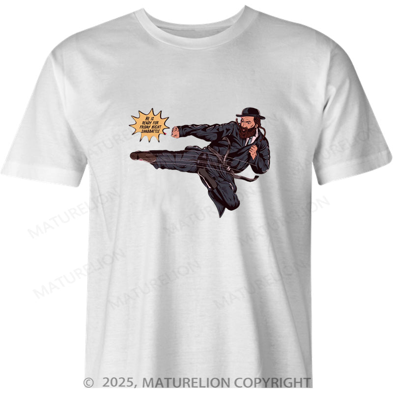 Maturelion British T-shirt Jew-Jitsu Cotton T-shirt