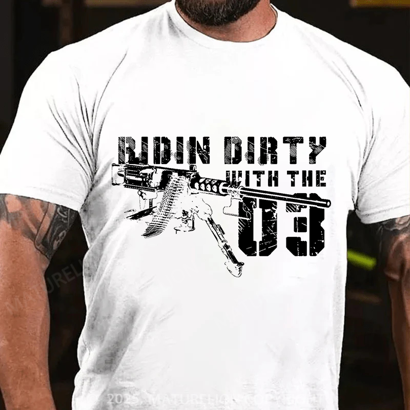 Maturelion Men's T-Shirt Ridin' Dirty with the '03 Cotton T-Shirt