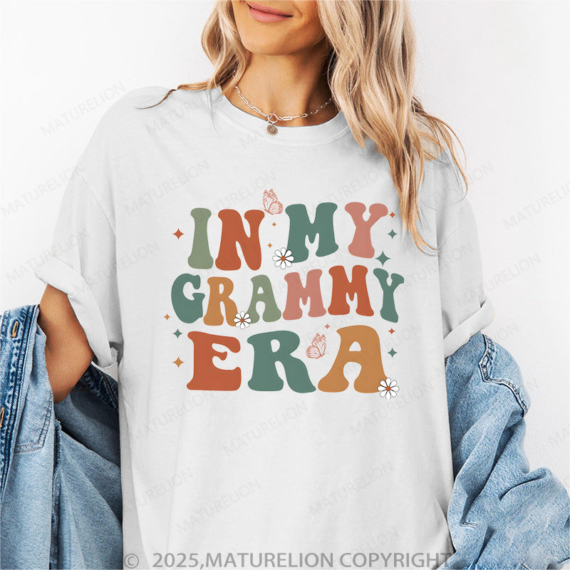 Maturelion Women's T-shirt In My Grammy Era Cotton T-shirt