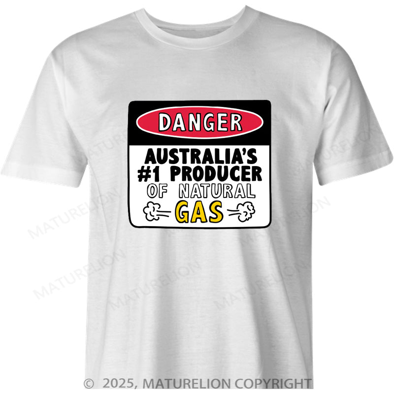 Maturelion Australia T-shirt Australian Gas Producer Cotton T-shirt