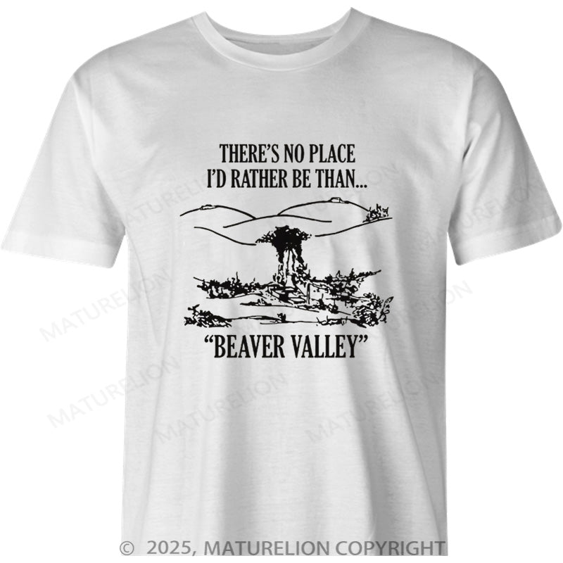 Maturelion Canadian T-Shirt Beaver Valley Cotton T-shirt