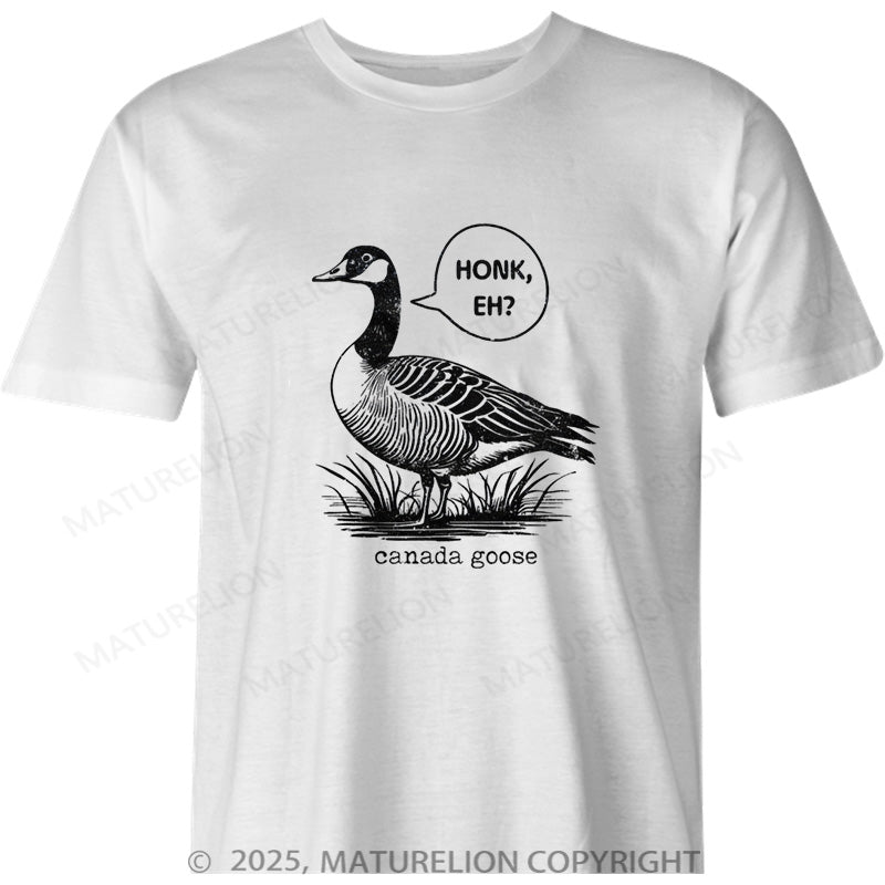 Maturelion Canadian T-Shirt Honk Eh Cotton T-shirt