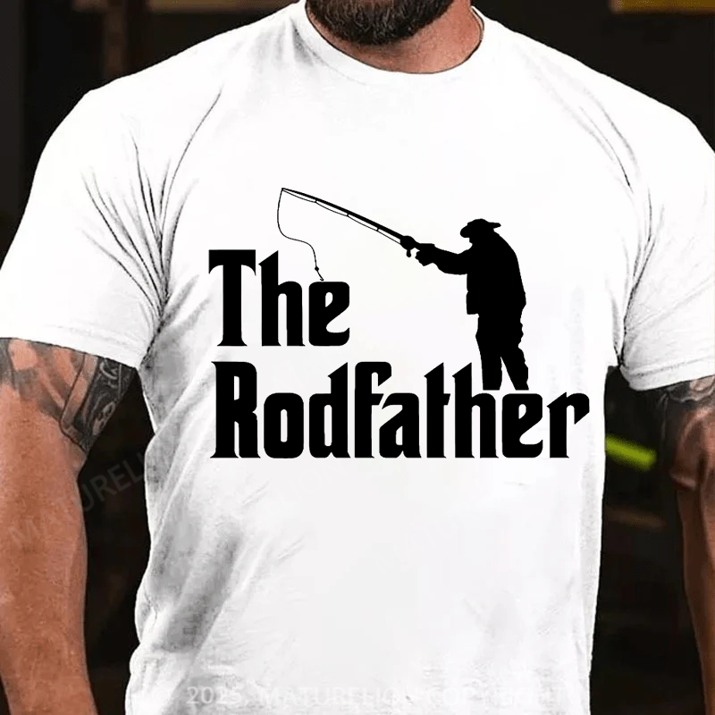 Maturelion Men's T-shirt The Rodfather Father's Day T-shirt