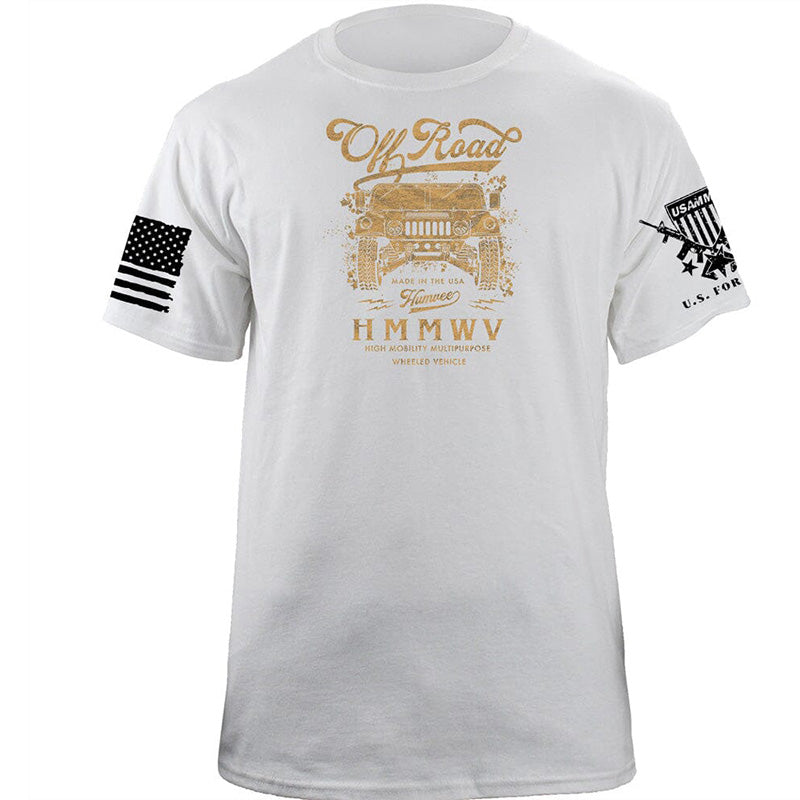 Maturelion Men's T-shirt Off Roadin Humvee Cotton T-shirt