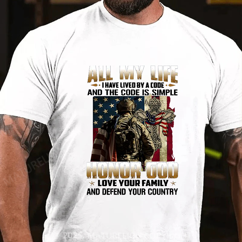 Maturelion Men's T-shirt U.S Veteran T-Shirt ! Order Here Cotton T-shirt