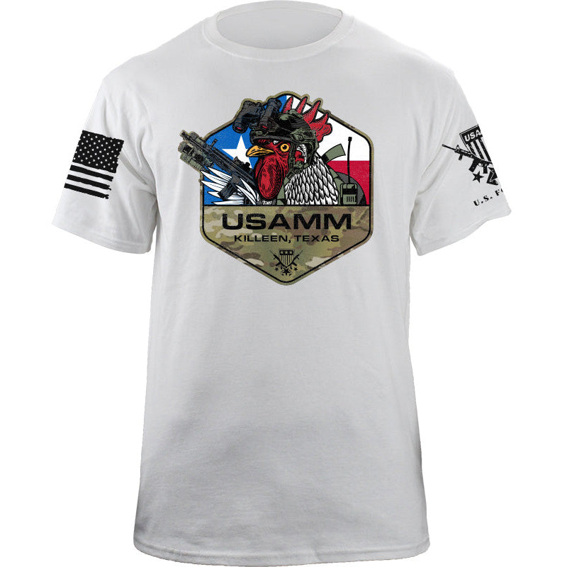 Maturelion Men's T-shirt Tactical Rooster Polygon Texas Cotton T-shirt