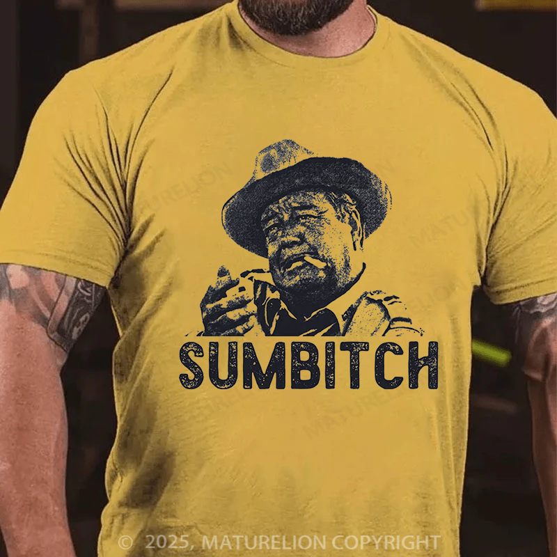 Maturelion Men's T-Shirt Sumbitch Cotton T-Shirt