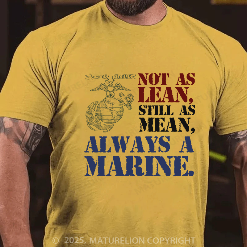 Maturelion Men's T-shirt Not As Lean Full Front Cotton T-shirt