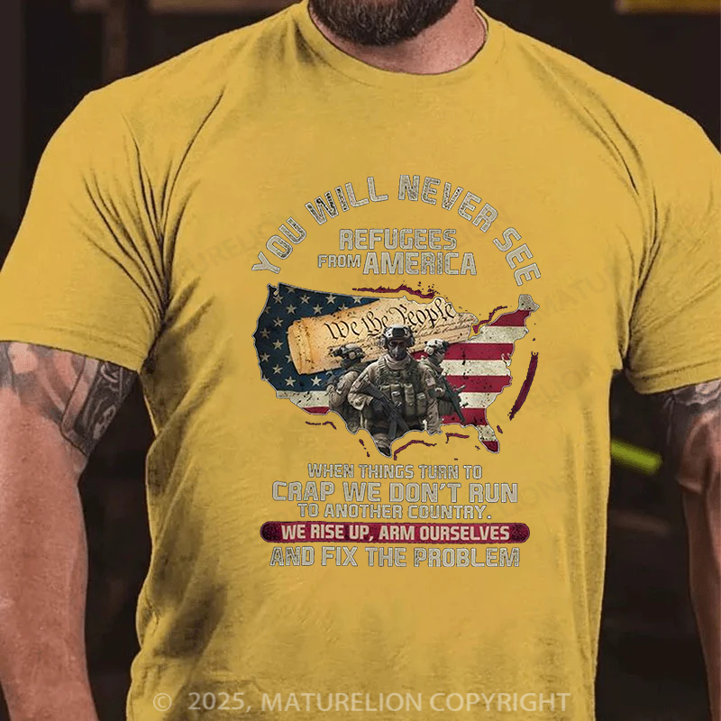 Maturelion Men's T-shirt Unisex Standard Cotton T-shirt