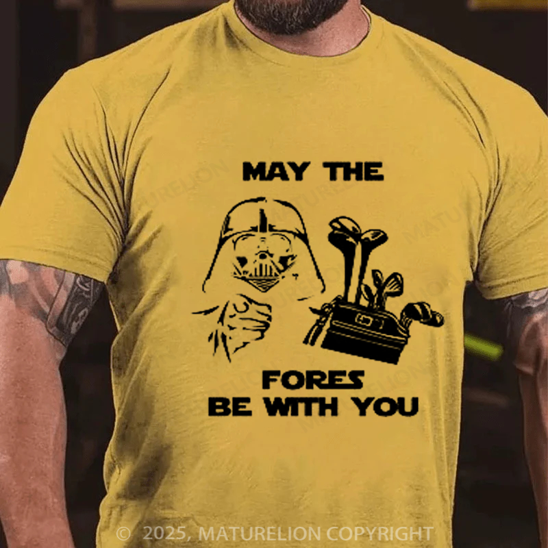 Maturelion Men's T-Shirt Darth Vader Golf Cotton T-shirt