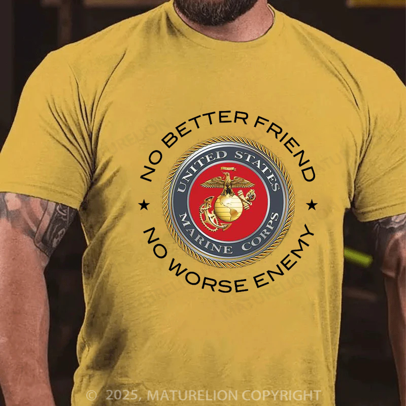 Maturelion Men's T-Shirt No Better Friend Cotton T-shirt