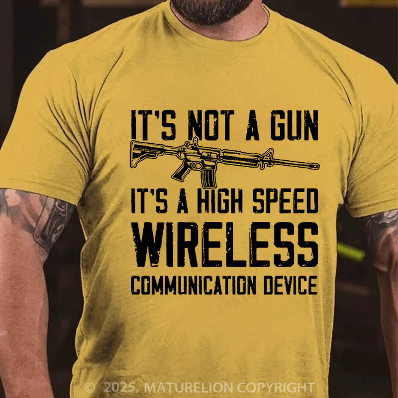 Maturelion Men's T-shirt It's Not A Gun Cotton T-shirt