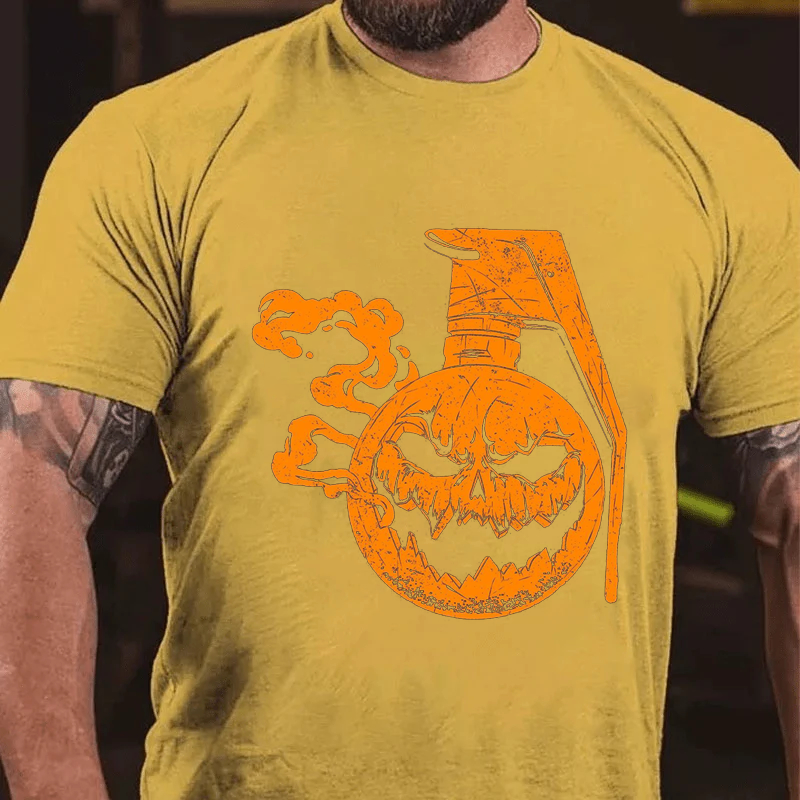 Maturelion Men's T-Shirt Jack-O-Nade Halloween Cotton T-Shirt