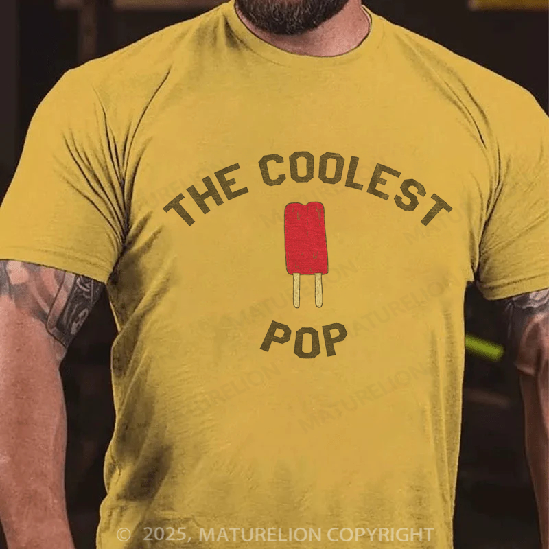 Maturelion Men's T-shirt The Coolest Pop Father's Day T-shirt