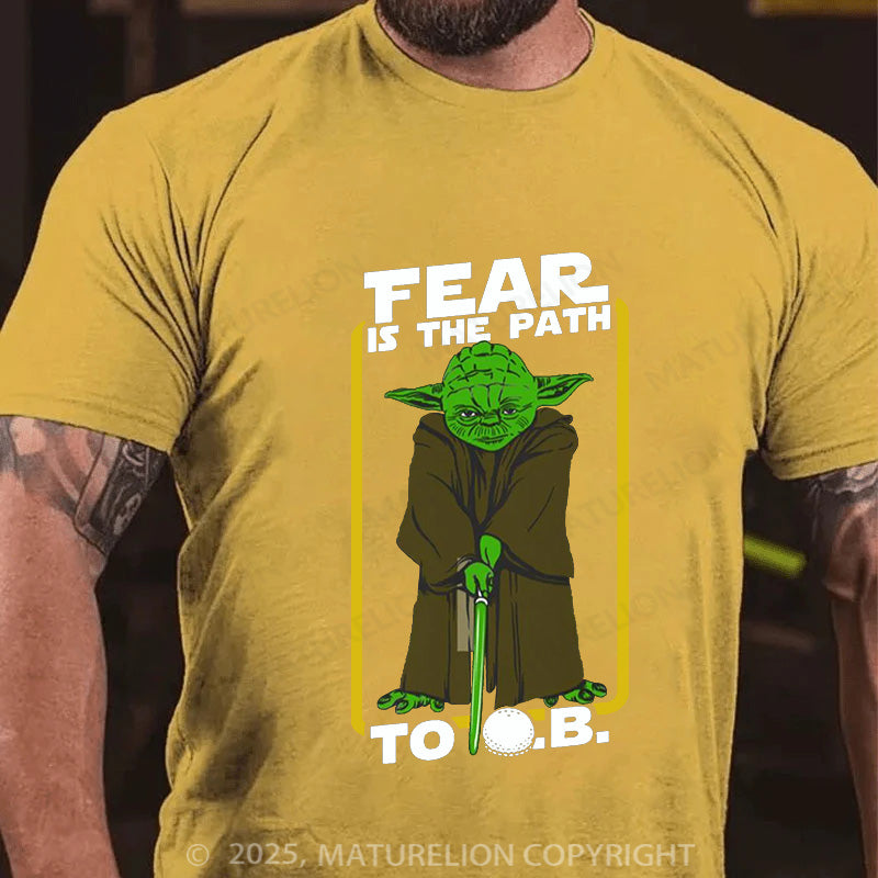 Maturelion Men's T-shirt TEAR IS THE PATH Cotton T-shirt