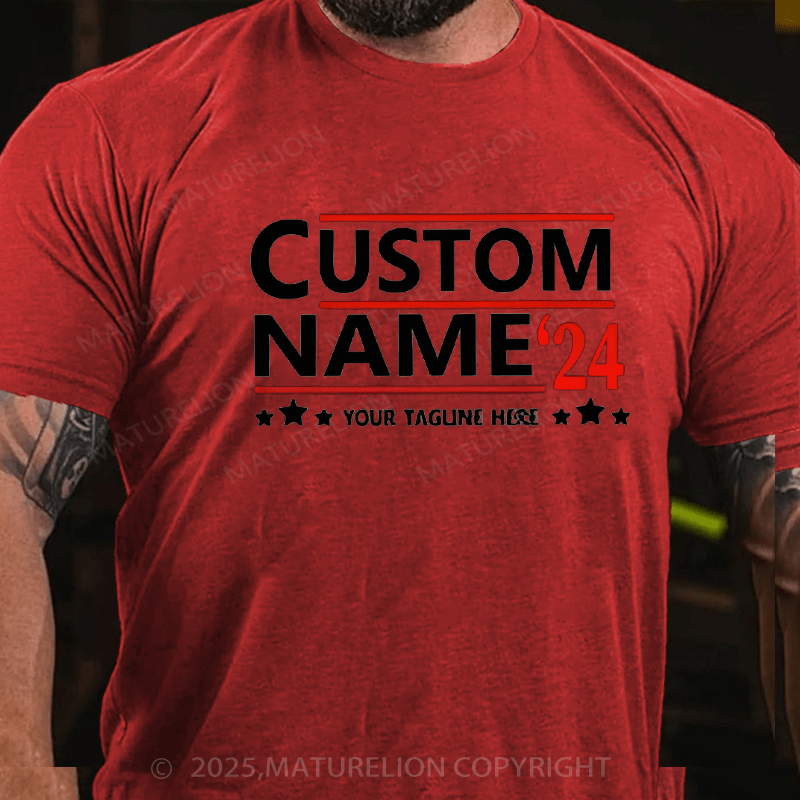 Maturelion Men's T-shirt Politics Cotton T-shirt